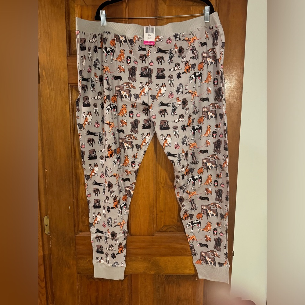 Vera Bradley 2XL ribbed jogger pant . Dog show